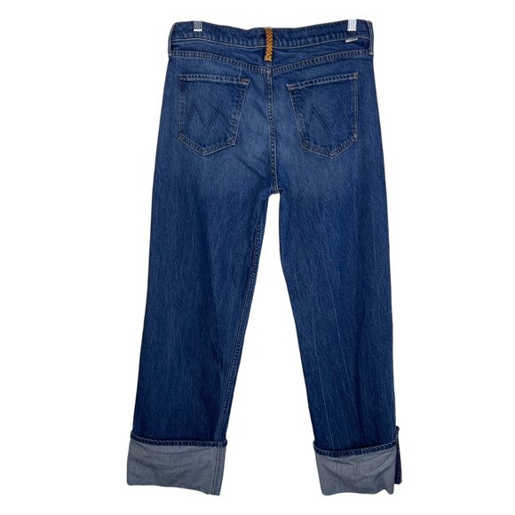 Mother The Checkerboard Duster Flood Cuff Jeans in Bunny Hop Size 29 - Picture 3 of 15